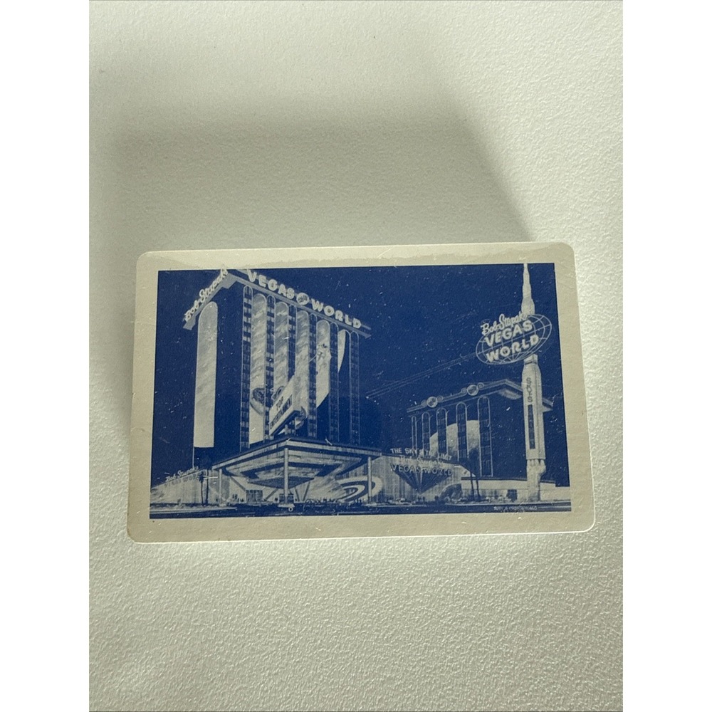 Vintage Bob Stupak's Vegas World Casino Hotel NEW Deck of Playing Cards - NOS
